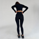 Легінси Темно Чорні з Push-Up Ефектом
