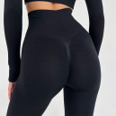 Легінси Темно Чорні з Push-Up Ефектом