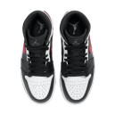 Jordan 1 Mid Black Chile Red White 554724-075