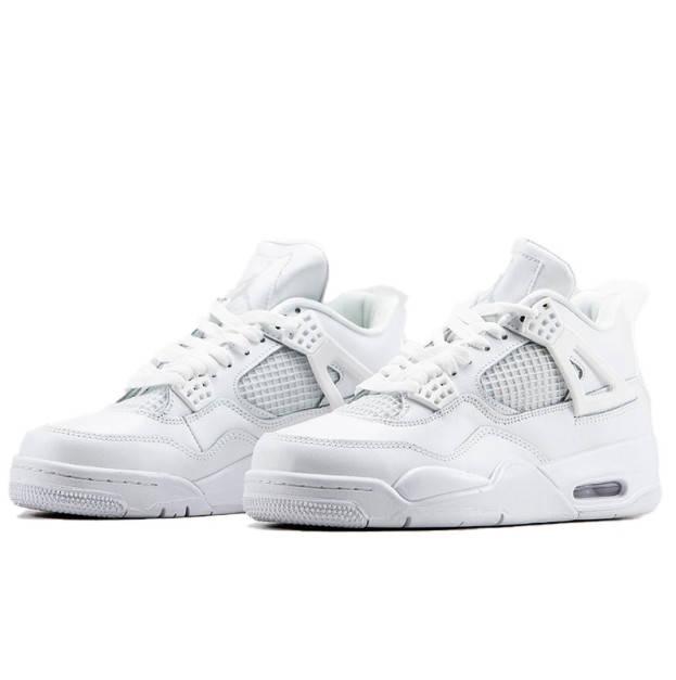 Jordan 4 Retro White Leather