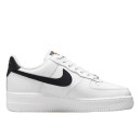 Nike Air Force 1 Low 07 Essential White Black Gold Mini Swoosh CZ0270-102
