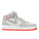 Nike Air Force 1 Mid Pure Platinum Wolf Grey Bright Crimson 315123-030
