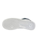 Nike Air Force 1 High White  Black Logo Winter С МЕХОМ