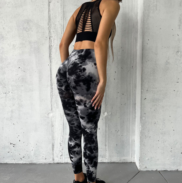 Легінси Чорно-Білі з Push-Up Ефектом