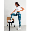 Легінси Зелено-Білі з Push-Up Ефектом