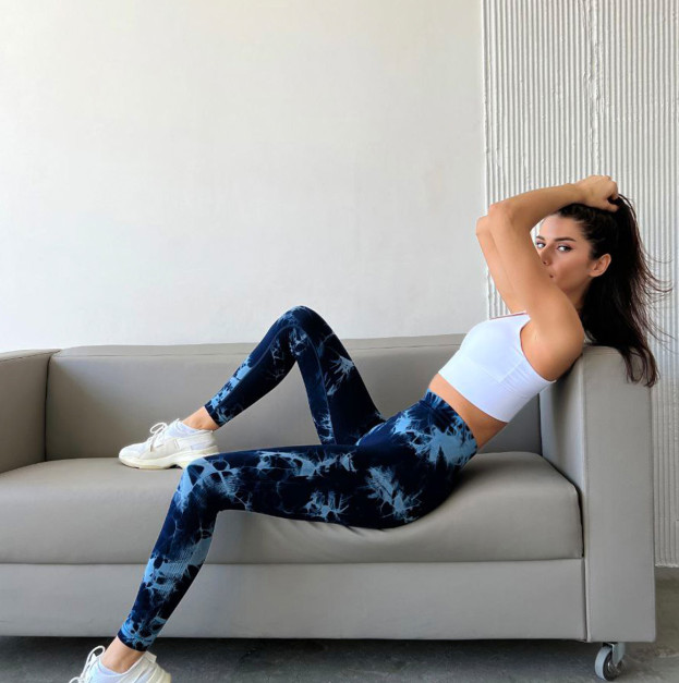 Легінси Сині з Push-Up Ефектом