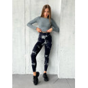 Легінси Чорно-Білі з Push-Up Ефектом