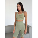 Топ Спортивний на Застібці Оливковий