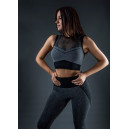 Топ Спортивний Чорно Сірий