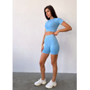 Кроп Топ Спортивний Голубий