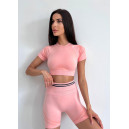 Кроп Топ Спортивний Рожевий