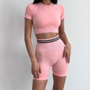 Кроп Топ Спортивний Рожевий