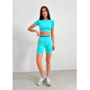 Кроп Топ Спортивний Бірюзовий