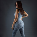 Комплект Легінси + Спортивний Топ Сірий