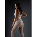 Комплект Легінси + Спортивний Топ Бежевий
