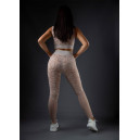 Комплект Легінси + Спортивний Топ Бежевий