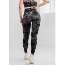 Легінси Сіро Чорні з Push-Up Ефектом