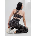 Легінси Сіро Чорні з Push-Up Ефектом