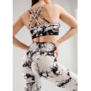 Топ Спортивний Чорно Білий