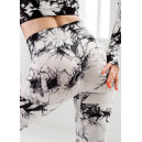 Легінси Чорно Білі з Push-Up Ефектом