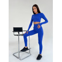 Комплект Легінси з Push-Up Ефектом + Рашгард Синій