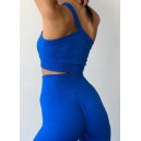 Топ Спортивний Синій в Рубчик