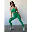 Топ Спортивний Зелений в Рубчик