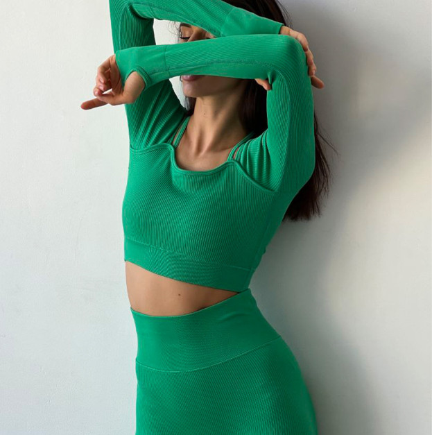 Рашгард Зелений в Рубчик