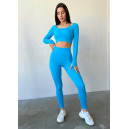 Рашгард Голубий в Рубчик