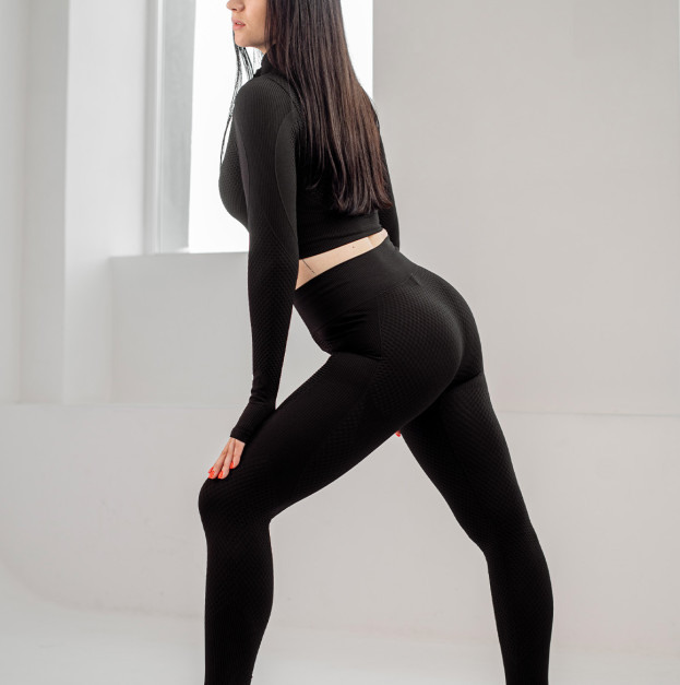 Легінси Чорні з Візерунком