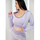 Рашгард на Блискавці Фіолетовий з Візерунком