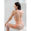 Топ Спортивний Персиковий з Візерунком