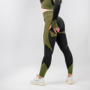 Легінси Чорно Зелені з Візерунком