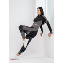 Рашгард на Блискавці Чорно Білий з Візерунком