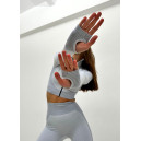 Рашгард на Блискавці Білий з Візерунком