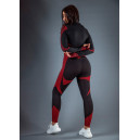 Рашгард на Блискавці Чорно Бордовий з Візерунком