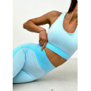 Топ Спортивний Голубий з Візерунком