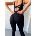 Комбінезон Чорний з Push-Up Ефектом