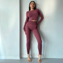 Легінси Марун в Рубчик з Push-Up Ефектом