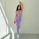 Легінси Лавандові в Рубчик з Push-Up Ефектом