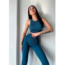 Топ Спортивний Сапфіровий в Рубчик