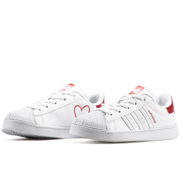 Adidas Superstar White Red