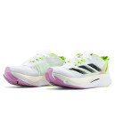 Adidas Adizero Boston 12 White Black Green Spark IG3328