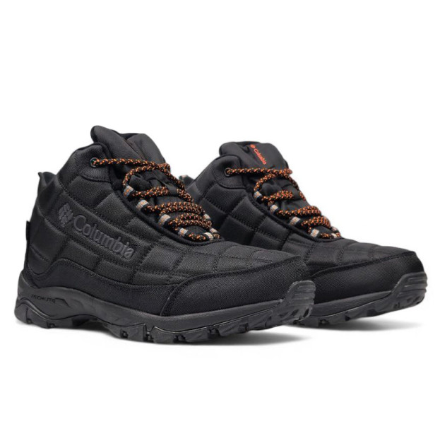 Columbia Waterproof Boots Black Orange З ФЛІСОМ