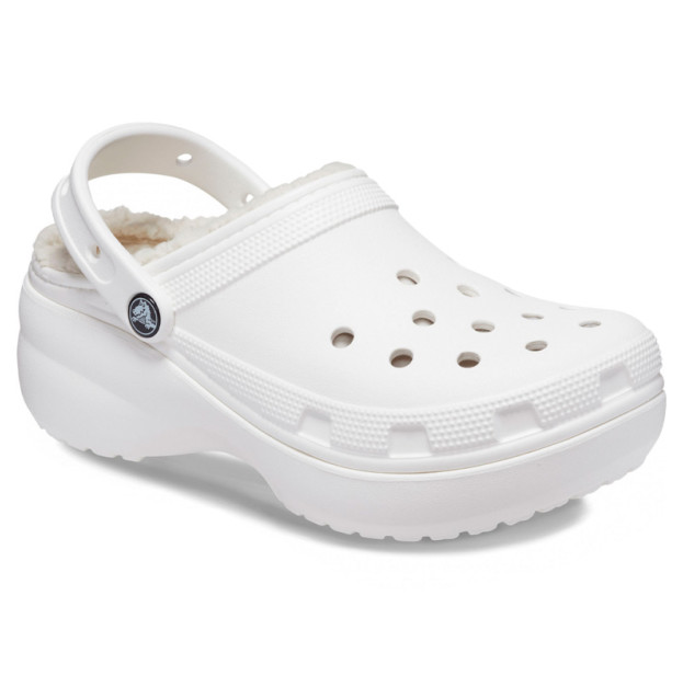 Crocs Classic Platform Lined Clog White