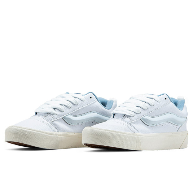 Vans Knu Skool Shoes Leather Blue White VN0009QCDSB1