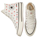Кеди Converse High Chuck 70 Embroidered Lips High Love Me Vintage White A01601C