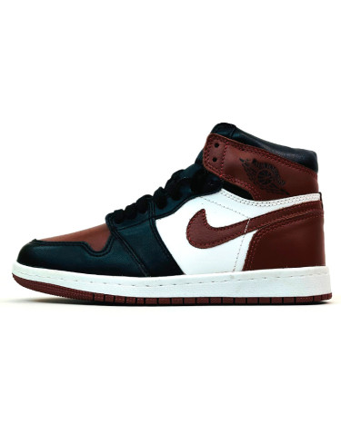 Jordan 1 Retro High Burgundy Black Winter С МЕХОМ