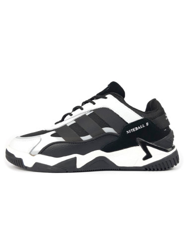 Adidas Niteball 2.0 Black White Winter С МЕХОМ