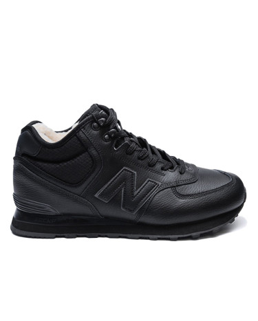 New Balance 574 Black Winter С МЕХОМ